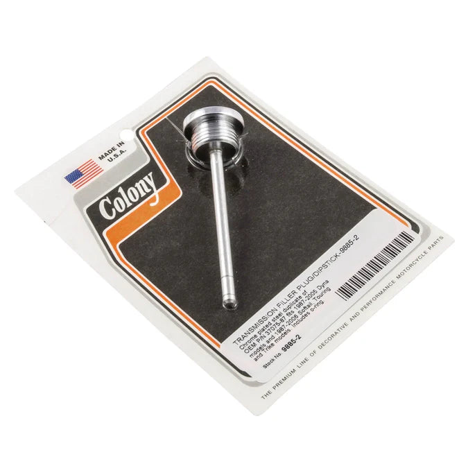 Colony Transmission Filler Plug and Dipstick Chrome #9885-2
