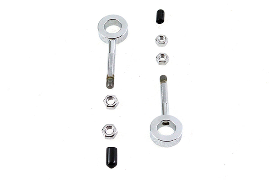 Colony Chrome Plated Rear Chain Adjusters #7703-2 OEM 39985-52