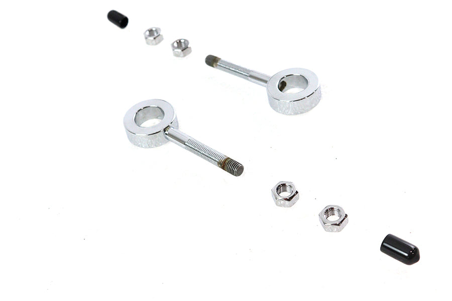 Colony Chrome Plated Rear Chain Adjusters #7703-2 OEM 39985-52