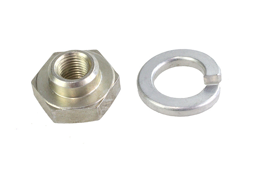 Colony Cadmium seat post rod lock nut & lock washer #8874-2