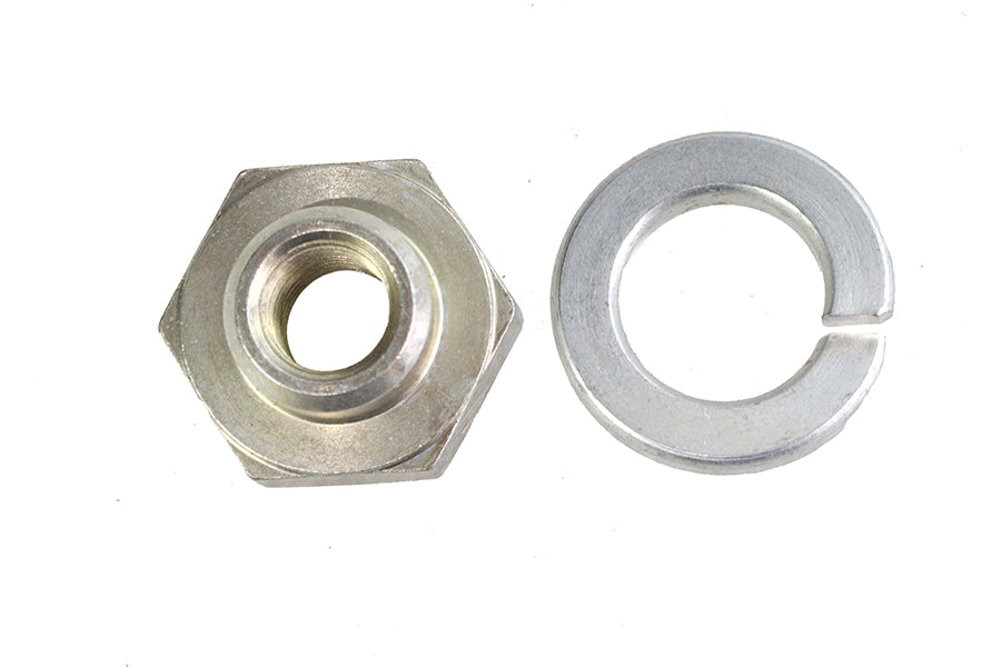 Colony Cadmium seat post rod lock nut & lock washer #8874-2