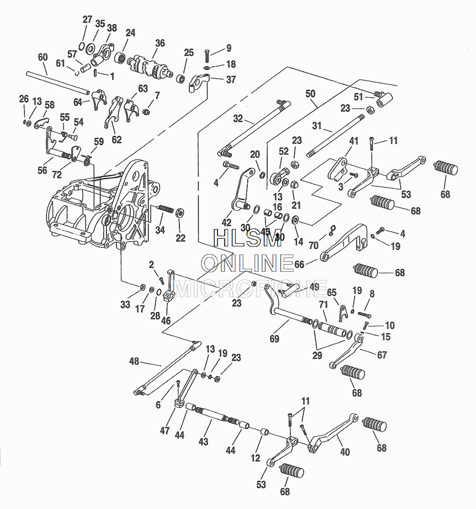 Harley Davidson 5 Speed Transmission shifter shaft spring OEM 34083-79