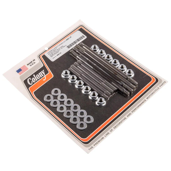 Colony Chrome Engine Case Flanged Bolt Kit #9883-20