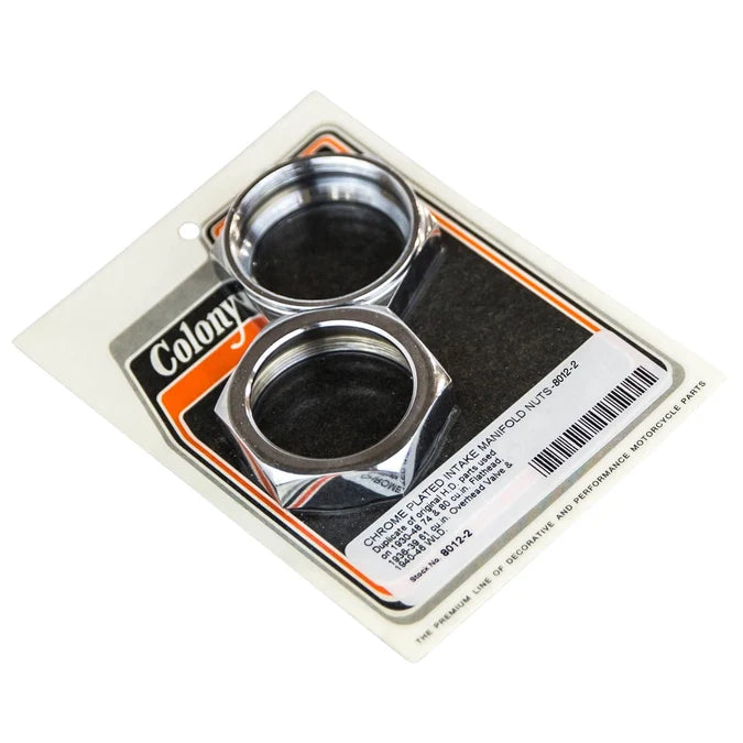 Colony Chrome Intake Manifold Nuts 1930-1948 Harley Flathead & OHV – 8012-2