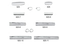 Paughco Chrome Universal Heat Shields #625