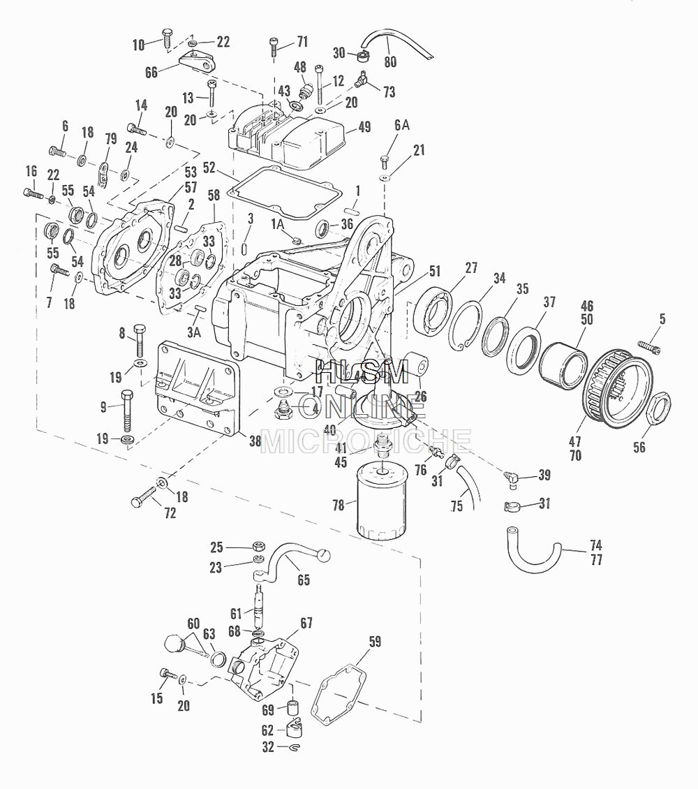 Harley Davidson Early 5 speed Transmission Sprocket Shaft Spacer OEM 33334-79