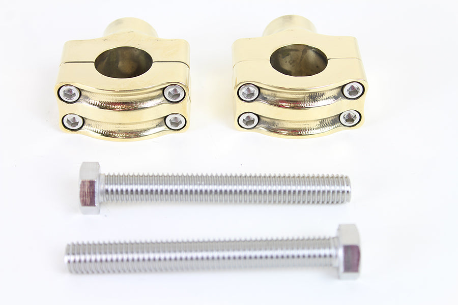 1 inch Handlebar Riser Set Brass