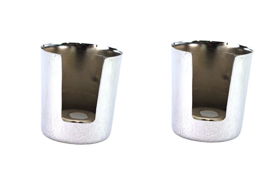 Upper Shock Stud Covers Chrome Short Style OEM 54704-75