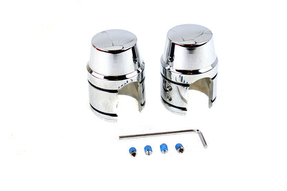 Sportster Upper Shock Stud Cover Set in Chrome OEM 54616-96