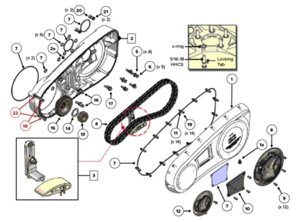 Big Dog Motorcycle Fiber outer primary inspection cover gasket for all 2005 - 2011 