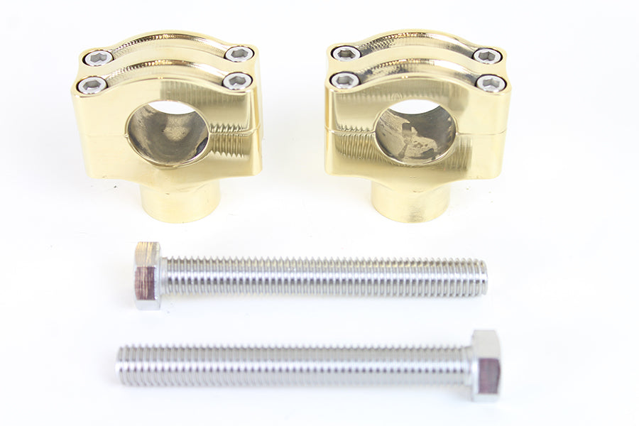 1 inch Handlebar Riser Set Brass