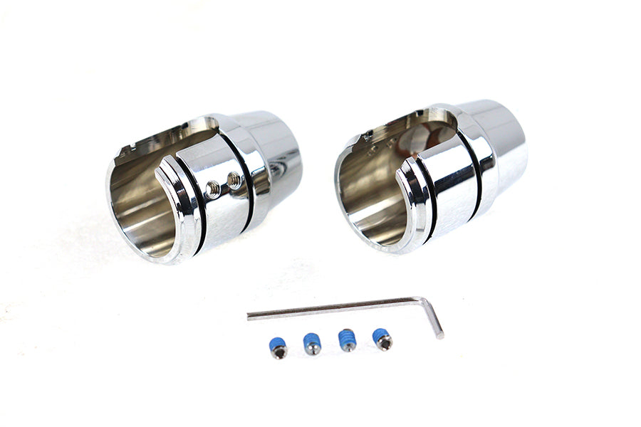Sportster Upper Shock Stud Cover Set in Chrome OEM 54616-96
