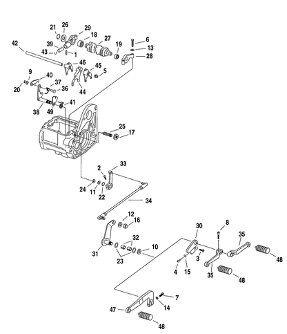 Harley Davidson 5 Speed Transmission Support Shifter Cam Right OEM 33332-79