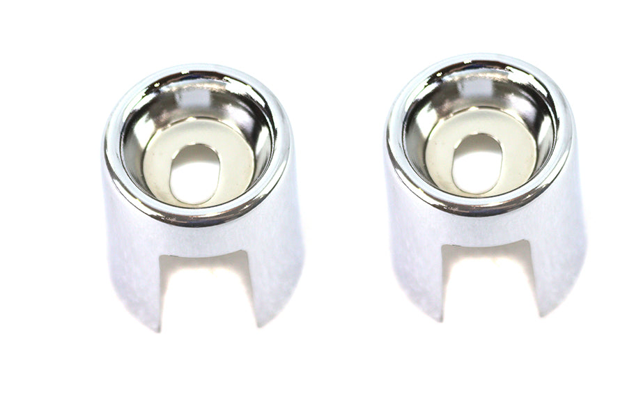 Upper Shock Stud Covers Chrome Short Style OEM 54704-75