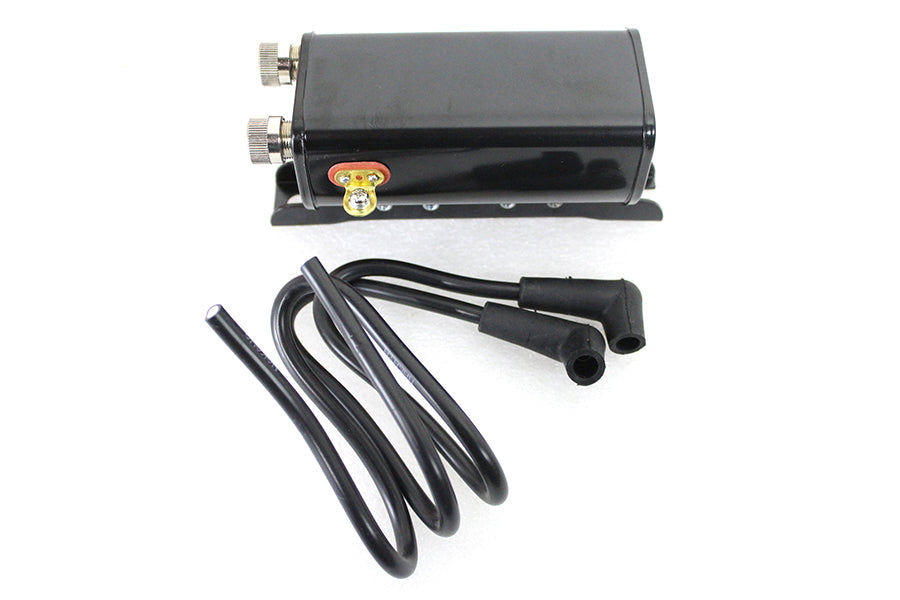 Panhead 6 Volt Replica Ignition Coil Black OEM 31604-48