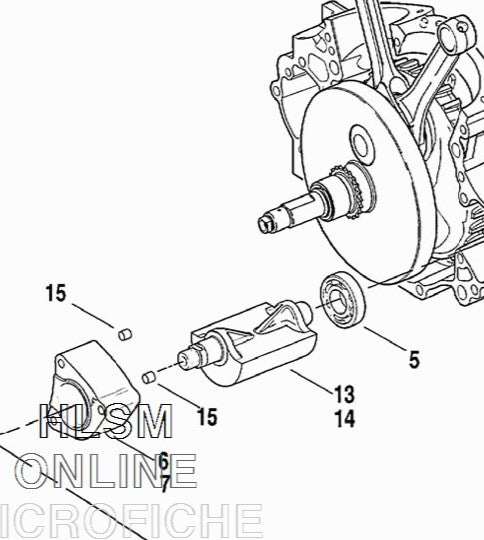 Harley OEM Dowel Bushing 16583-00B Softail B Motors