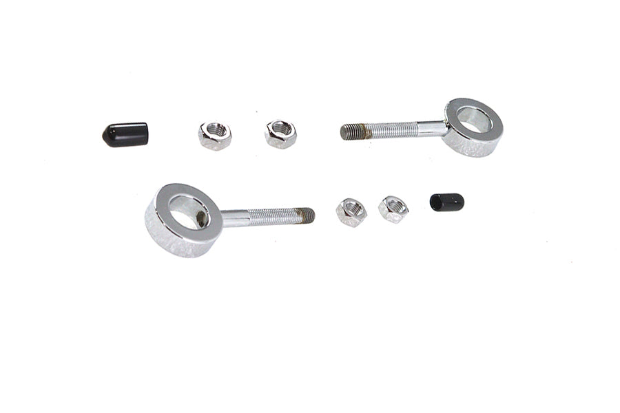 Colony Chrome Plated Rear Chain Adjusters #7703-2  OEM 39985-52