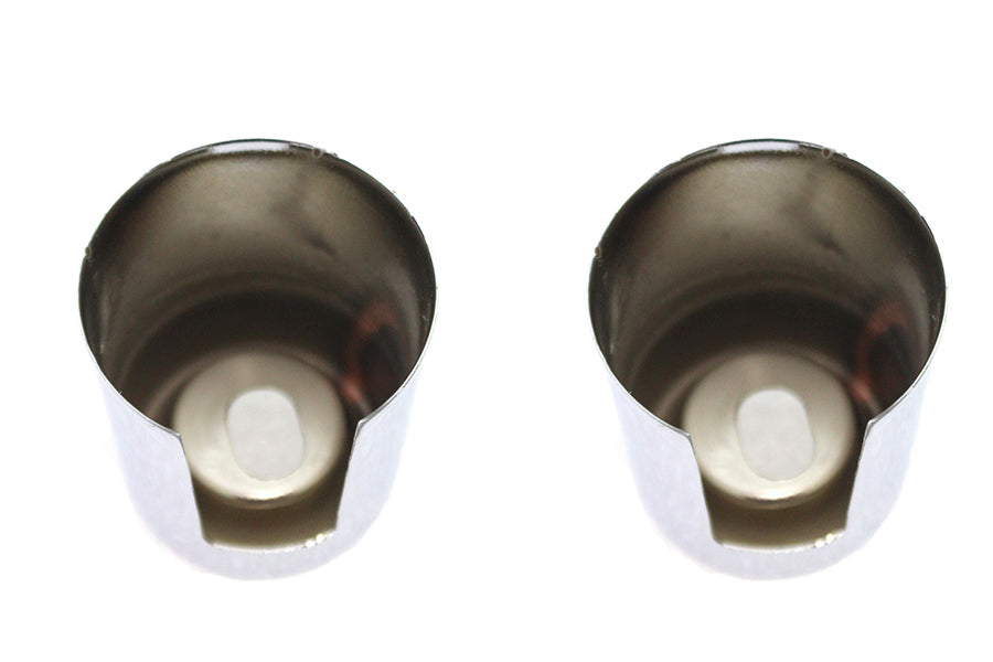 Upper Shock Stud Covers Chrome Short Style OEM 54704-75