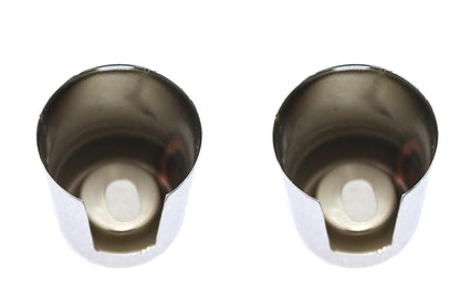 Upper Shock Stud Covers Chrome Short Style OEM 54704-75