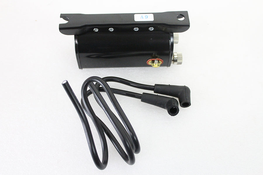 Panhead 6 Volt Replica Ignition Coil Black OEM 31604-48