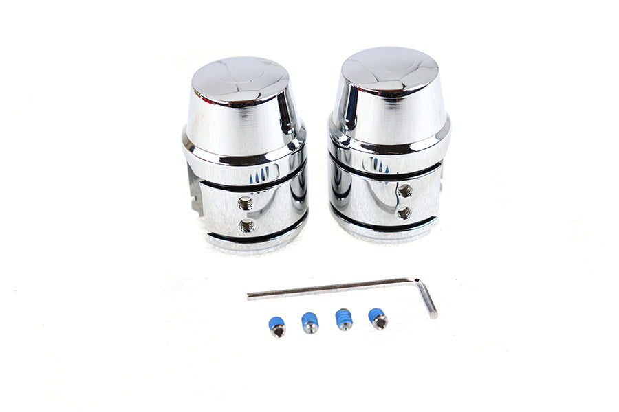 Sportster Upper Shock Stud Cover Set in Chrome OEM 54616-96