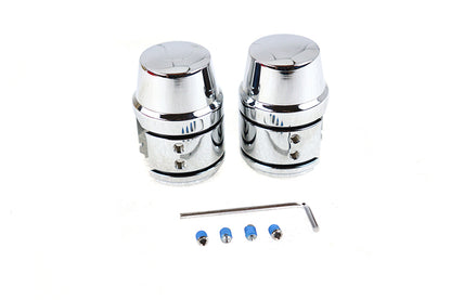 Sportster Upper Shock Stud Cover Set in Chrome OEM 54616-96