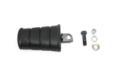 Flat black rubber kick starter pedal assembly for Harley-Davidson motorcycles