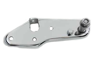 Chrome rear brake pedal mount plate for Harley Davidson FL hydraulic drum brake models 1958 to 1969 replacing OEM 42480-59