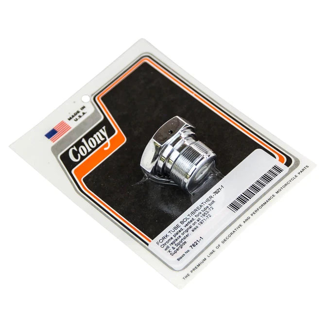 Colony Fork Tube Cap/Bolt/Breather 1952-1972 Harley-Davidson XL FX #7621-1