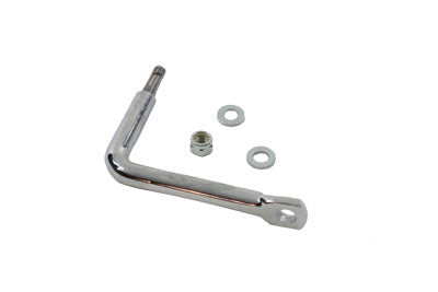 Chrome oil filter canister bracket for Harley FL swingarm