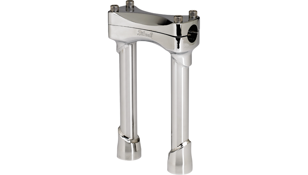 Biltwell Murdock 8 inch chrome handlebar risers for 1 inch bars