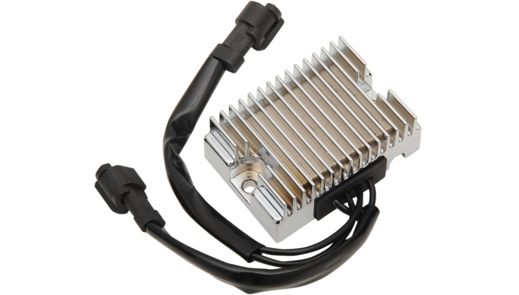 USA Made chrome voltage regulator for Harley Davidson Sportster models 2009 to 2018 replacing OEM 74711-08