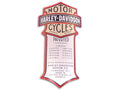 OEM Harley-Davidson curved springer shock logo decal full color aluminum adhesive backing OEM 66030-88