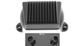 Black solid-state voltage regulator for Harley Davidson Touring models 2006 to 2008 replacing OEM 74505-06