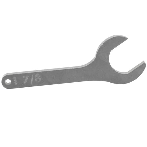 1-7/8 inch intake wrench for Harley 45 Flathead engines

Harley Davidson 45 Flathead intake wrench parkerized steel

Vintage Harley 45 intake service wrench reproduction

Rough Trade USA 1-7/8 intake wrench made in Ohio

Boomers Bike Shop Harley 45 Flathead intake wrench