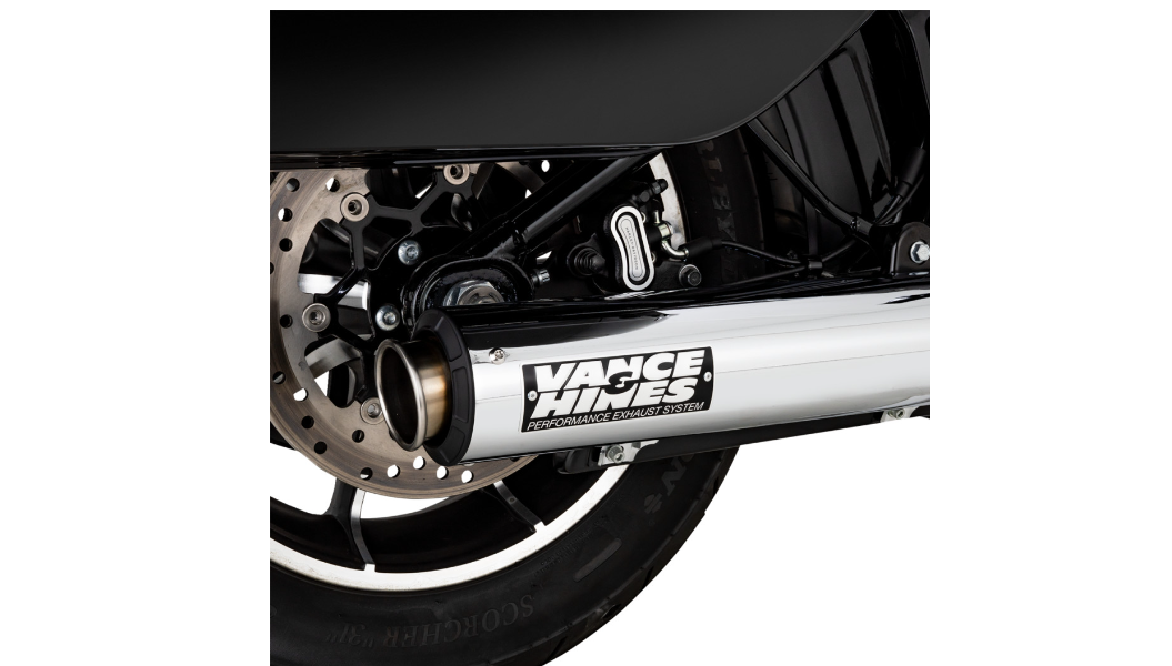 Vance & Hines Supersport Slip-On Mufflers – Chrome – M8 Softail 2025