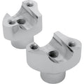 Chrome forged aluminum straight handlebar risers 1.7 inch rise