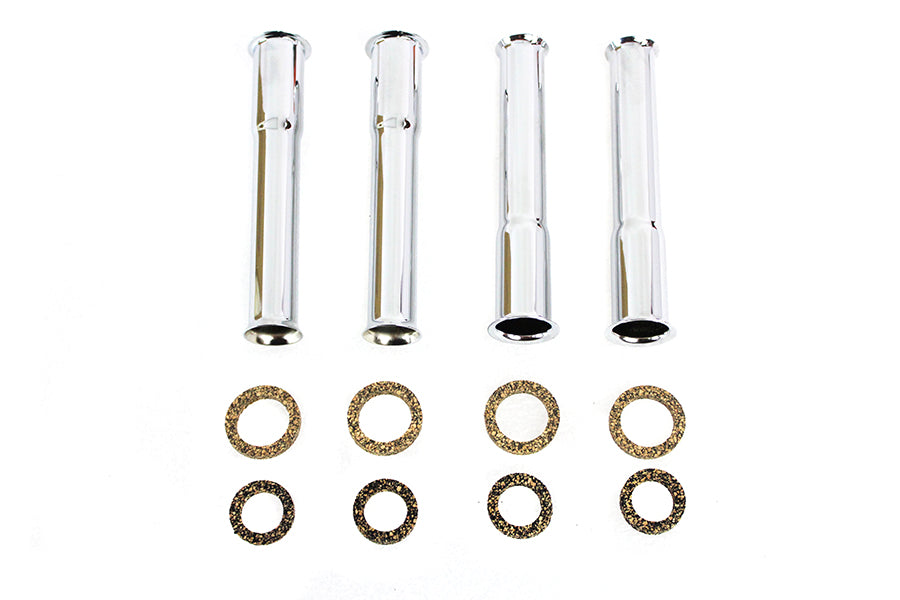 Colony 7823-12 chrome pushrod covers for Harley Davidson Panhead and Shovelhead engines