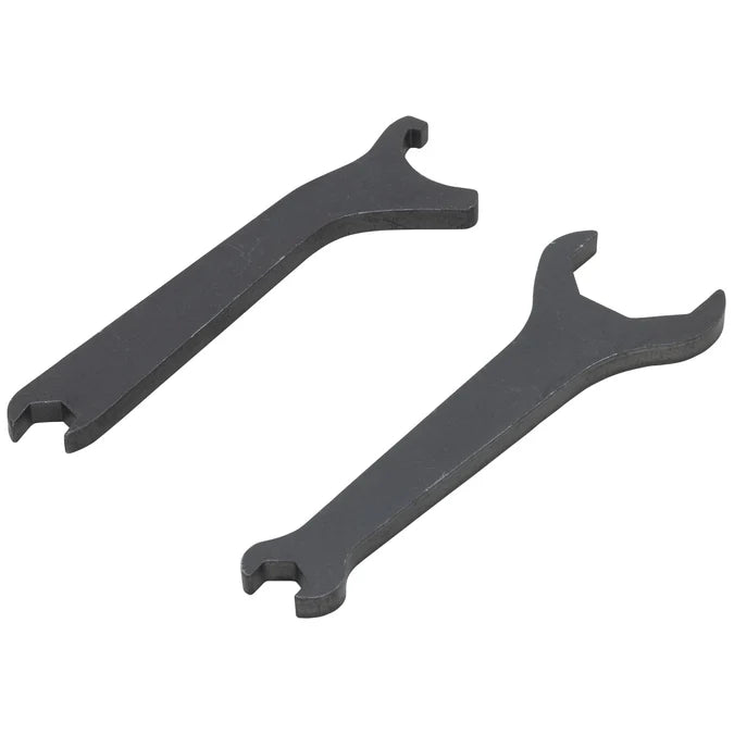 Valve spring cover adjustment wrench set for Harley 45 models

Harley Davidson 45 valve cover adjustment wrenches

Vintage Harley valve spring cover wrench reproduction set

Rough Trade USA valve adjustment wrench set for Harley 45

Boomers Bike Shop Harley 45 valve cover wrench set