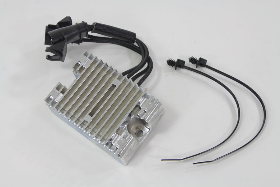 Chrome voltage regulator for Harley Davidson Sportster models 2007 to 2008 replacing OEM 74546-07A