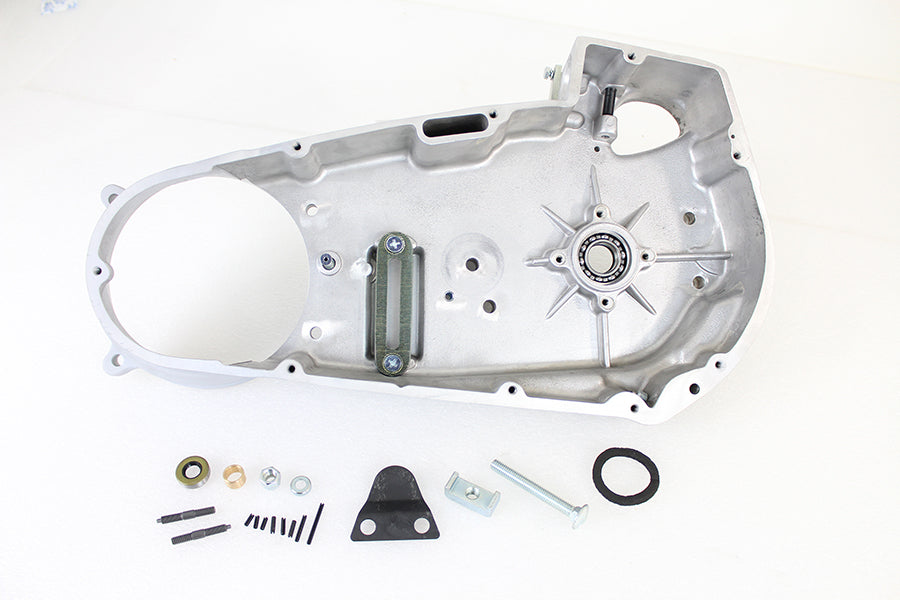 Natural inner primary housing assembly for Harley FLH

Harley Davidson inner primary replaces OEM 60619-70

FLH 4-speed inner primary housing cast finish

Harley inner primary housing with bearing and seal

Boomers Bike Shop Harley FLH inner primary assembly