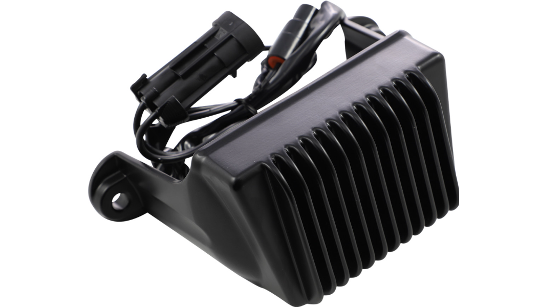 Premium black voltage regulator for Harley Davidson Touring FLHT FLHR FLTR 2004 to 2005