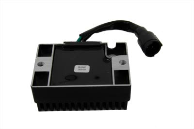 Black 12 volt generator voltage regulator for Harley Davidson Sportster models 1982 to 1984 replacing OEM 74504-82