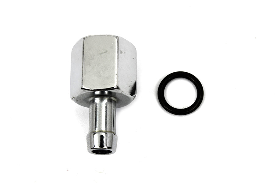 Linkert carburetor fitting for 1/4 inch ID fuel hose made in USA