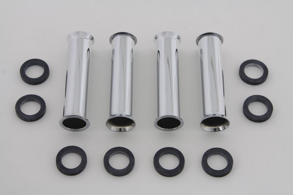 Colony 7824-12 chrome pushrod covers for Harley Davidson Knucklehead engines 1940 to 1947