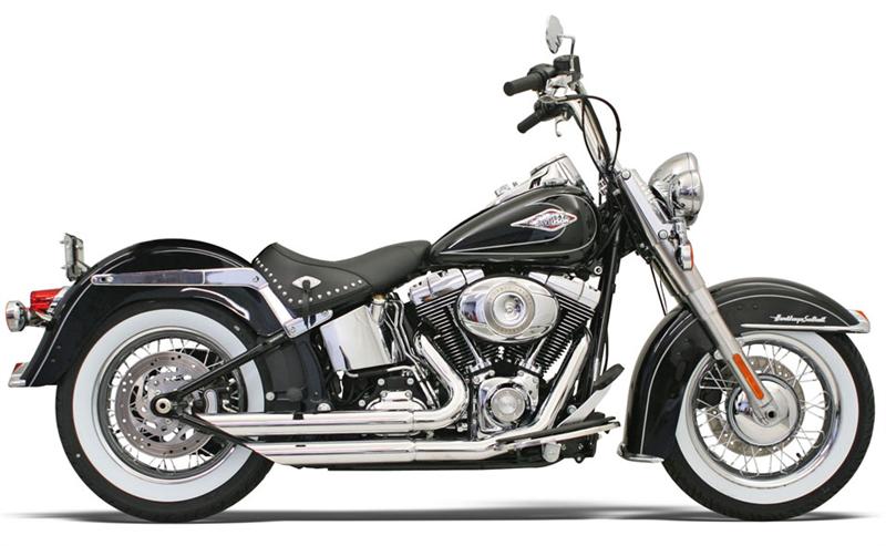 Bassani Xhaust Chrome FireFlight Series Exhaust System for Harley Softail 1986–2017