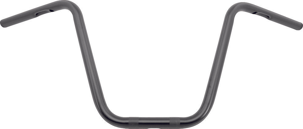 HardDrive 1-inch narrow ape hanger 12-inch black motorcycle handlebars for Sportster, Dyna, and chopper models.