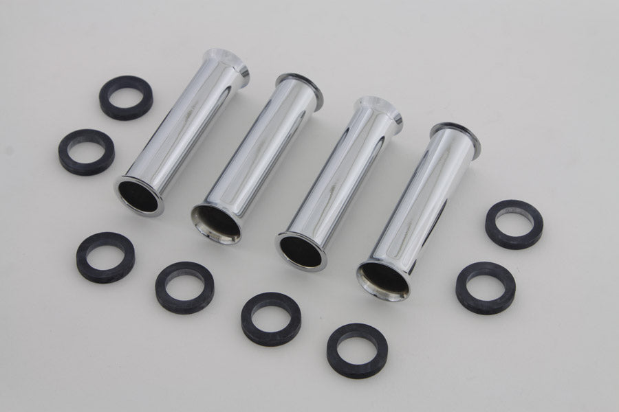 Colony 7824-12 chrome pushrod covers for Harley Davidson Knucklehead engines 1940 to 1947