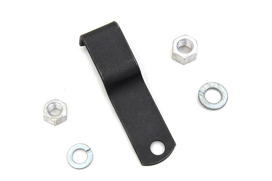 Colony Parkerized Linkert carb support bracket for Harley Davidson Big Twin models 1941 to 1953 replacing OEM 27431-41