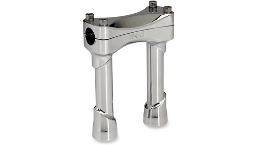 Biltwell Murdock 6 inch chrome handlebar risers for 1 inch Harley Davidson handlebars